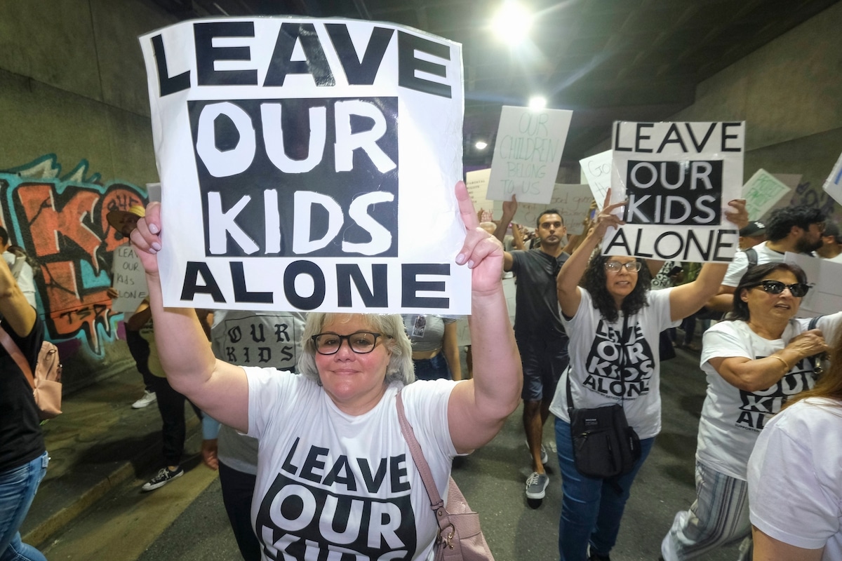 parent child protest LGBTQ book