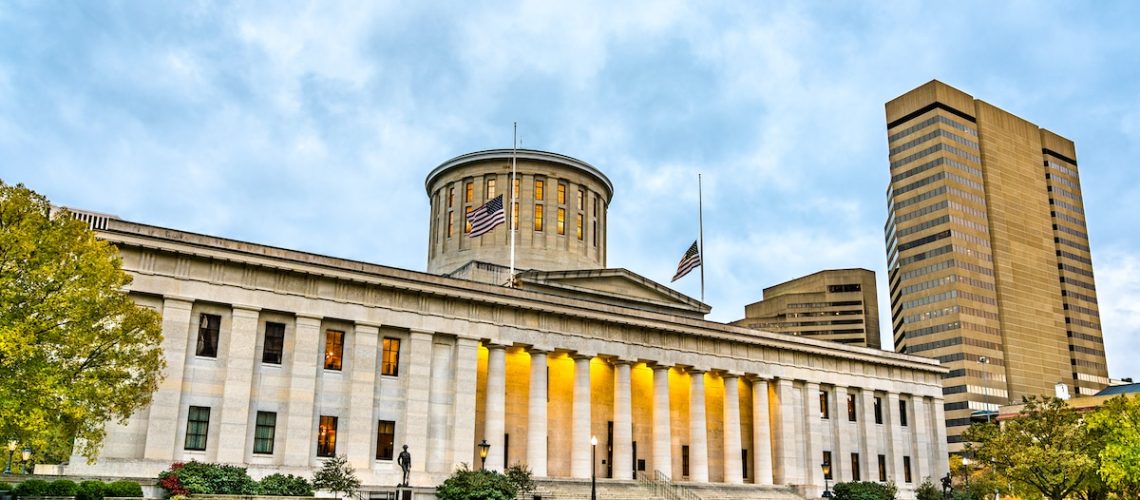 The Ohio Statehouse, the state capitol building and seat of government for the U.S. state of Ohio. Columbus, the United States